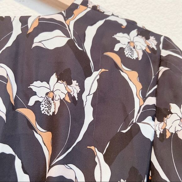 Acler garber floral midi flare dress size US2 - Picture 9 of 13